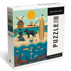 PREORDER 1000 Piece Puzzle Beach Geometric
