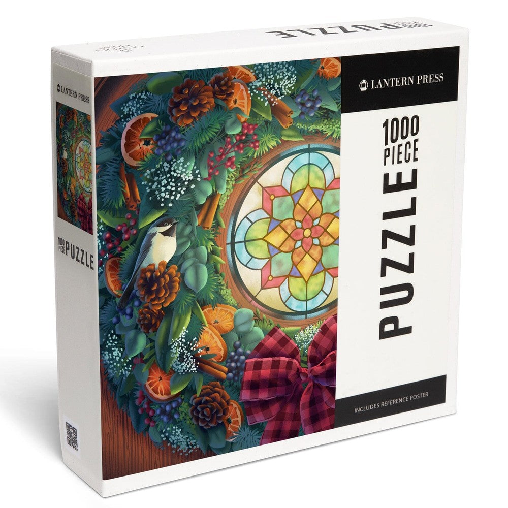 PREORDER 1000 Piece Puzzle Front Door with Wreath