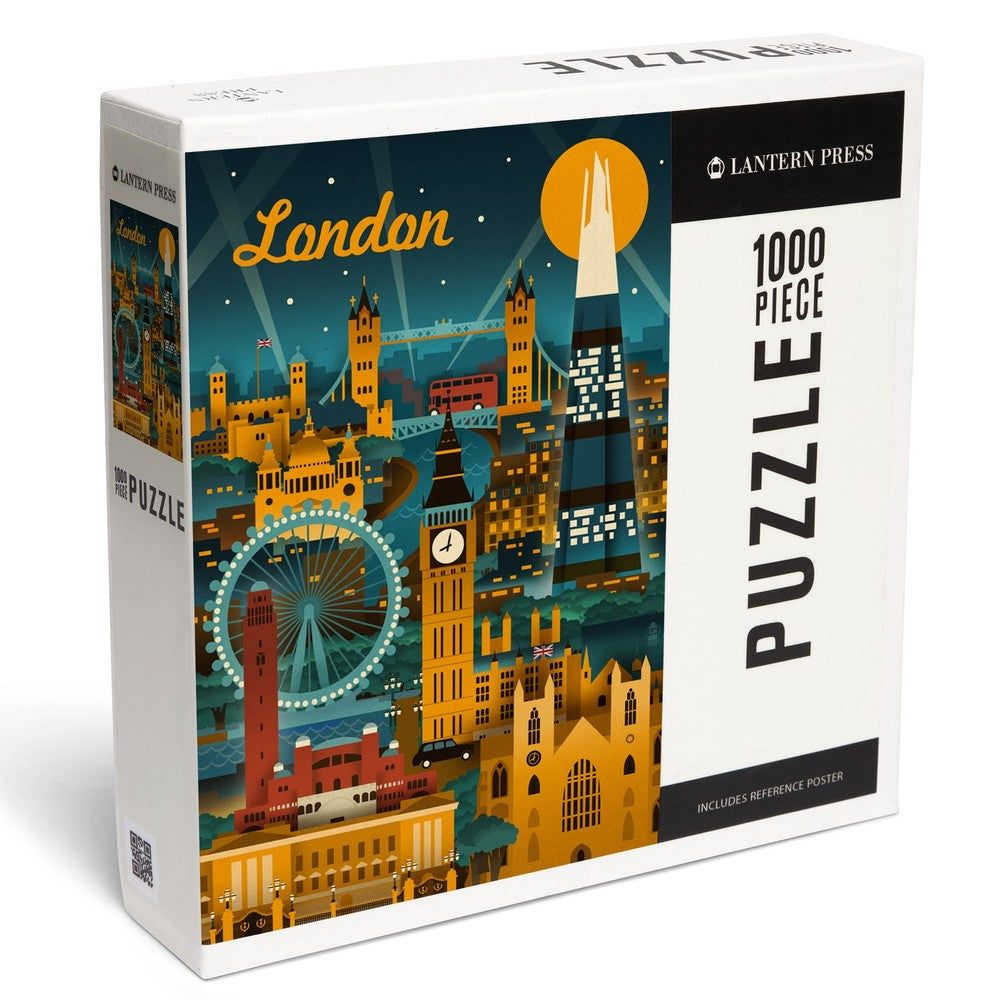 PREORDER 1000 Piece Puzzle London England Retro S