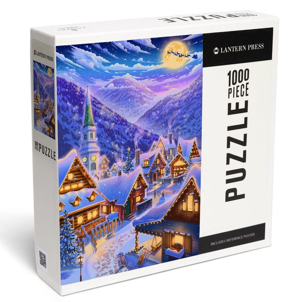 PREORDER 1000 Piece Puzzle Sleepy Winter Village