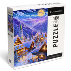 PREORDER 1000 Piece Puzzle Sleepy Winter Village