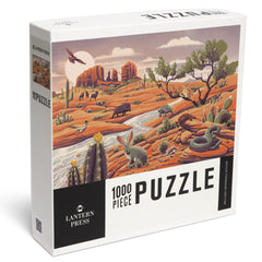 PREORDER 1000 Piece Puzzle Wildlife Utopia Desert