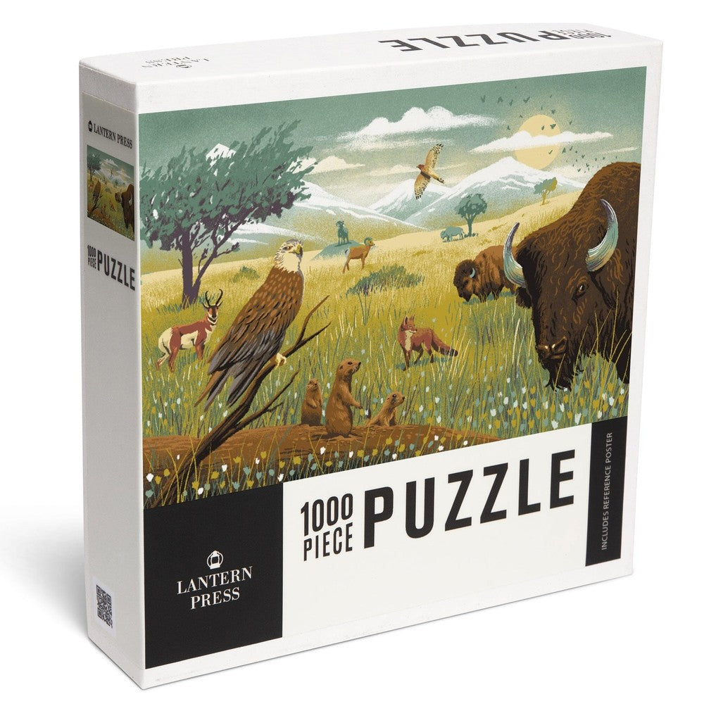PREORDER 1000 Piece Puzzle Wildlife Utopia Prairi