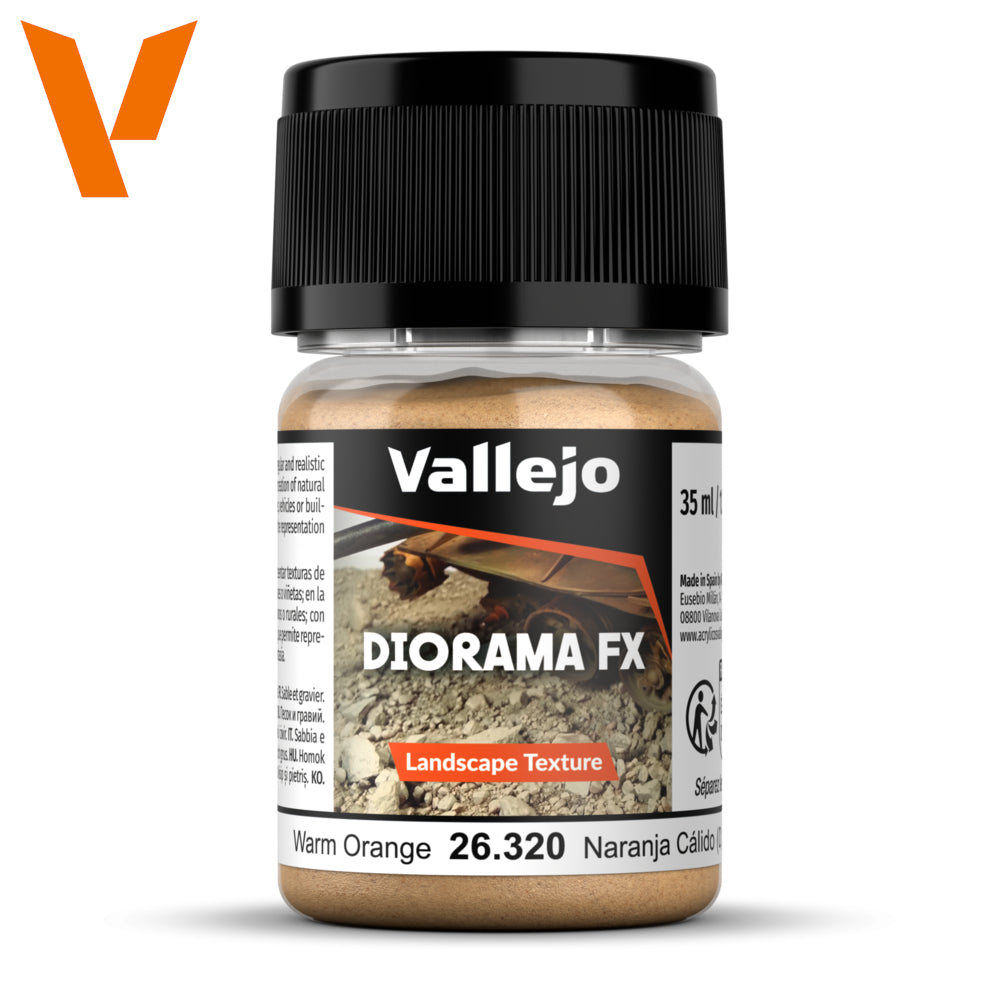 PREORDER Vallejo - Diorama Effects - Warm Orange 0.1-1.0mm 35 ml