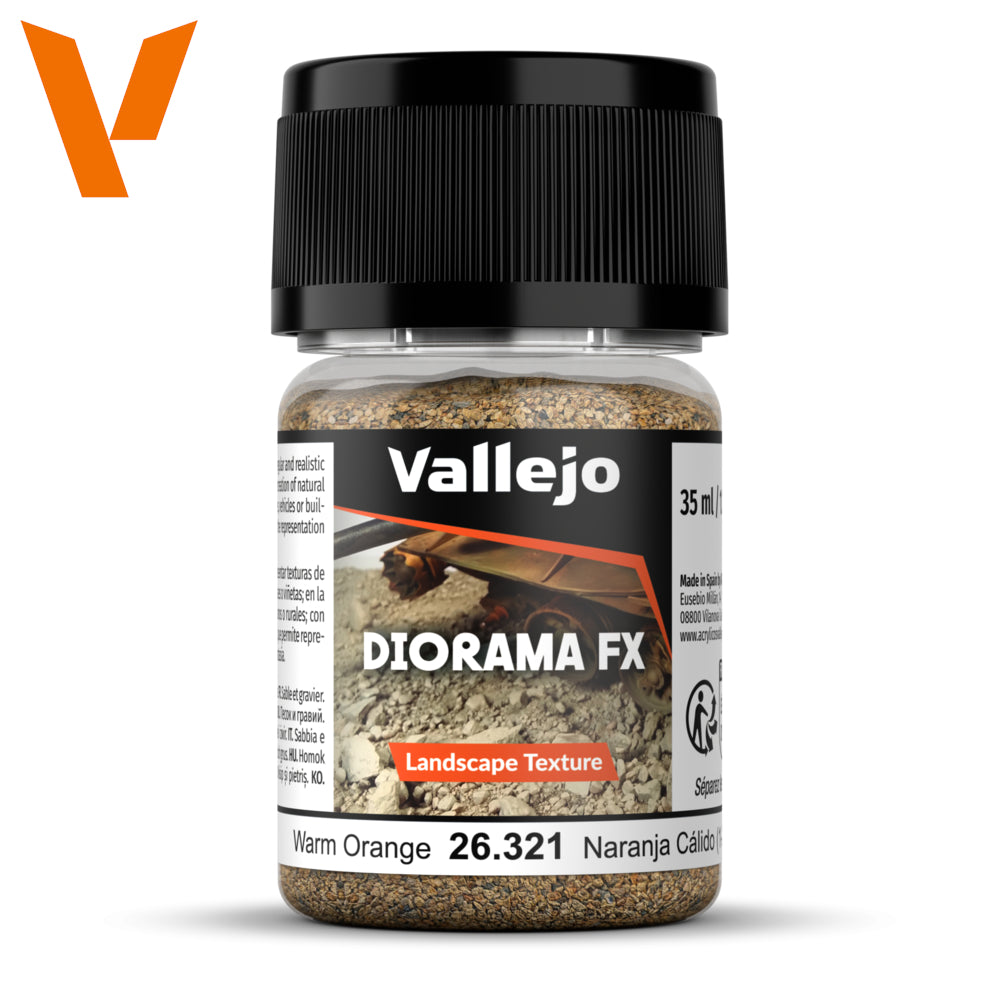 PREORDER Vallejo - Diorama Effects - Warm Orange 1.0-2.0mm 35 ml