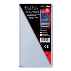 PREORDER Ultra Pro: UP81497 3-1/2 X 7-1/4 Ticket Toploader 25ct
