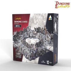 Dungeons & Lasers: Prismacast Pre-Painted Terrain - Demonic Caves Pre-Painted