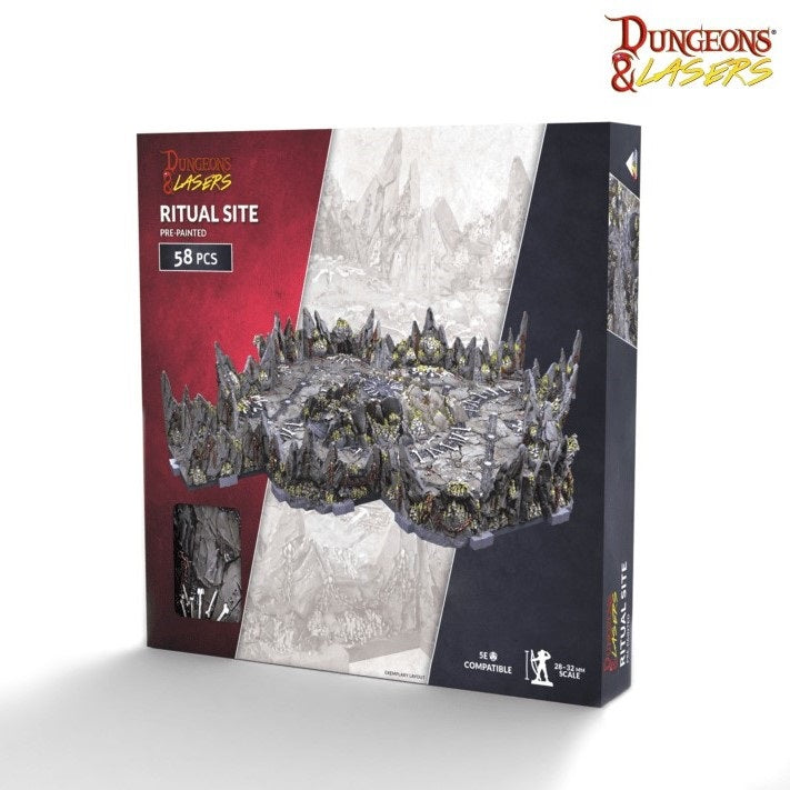 Dungeons & Lasers: Prismacast Pre-Painted Terrain - Ritual Site Pre-Painted