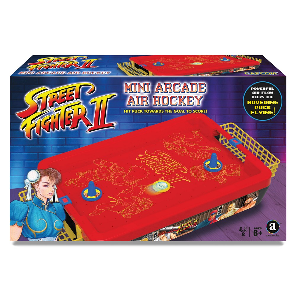 PREORDER Street Fighter II: Street Fighter II Mini Arcade Air Hockey