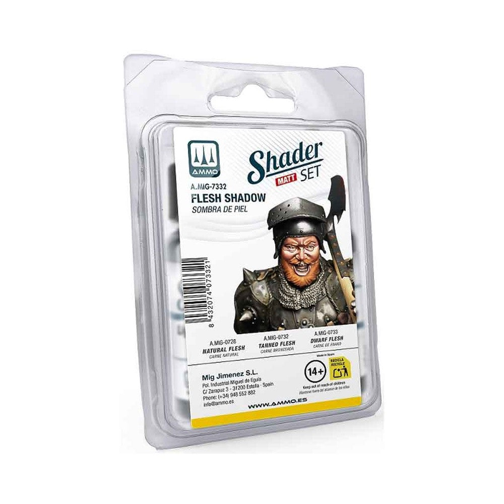 PREORDER Ammo by MIG - Matt Shader - Flesh Shadow Set