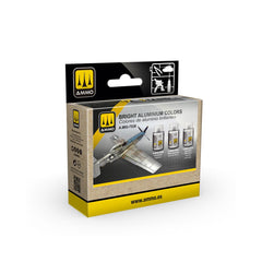PREORDER Ammo by MIG - A-Stand - Bright Aluminium Colors Set