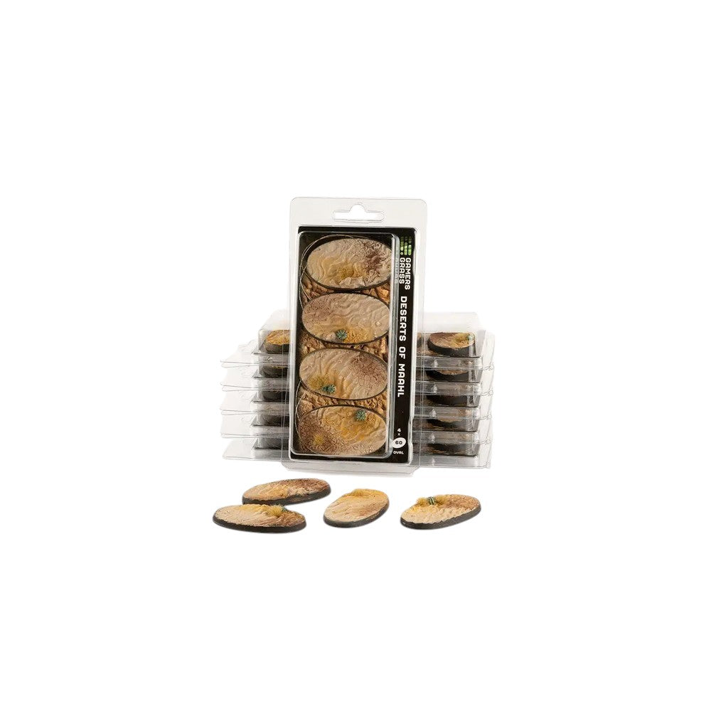 Gamers Grass - Battle Ready Bases - Deserts of Maahl - Oval 60mm (x4)