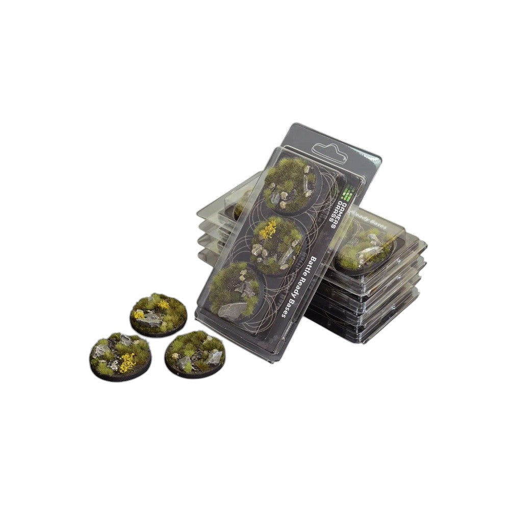 Gamers Grass - Battle Ready Bases - Highland - Round 50mm (x3)