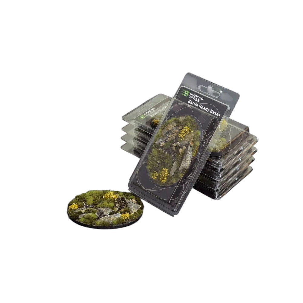 PREORDER Gamers Grass - Battle Ready Bases - Highland - Oval 105mm (x1)