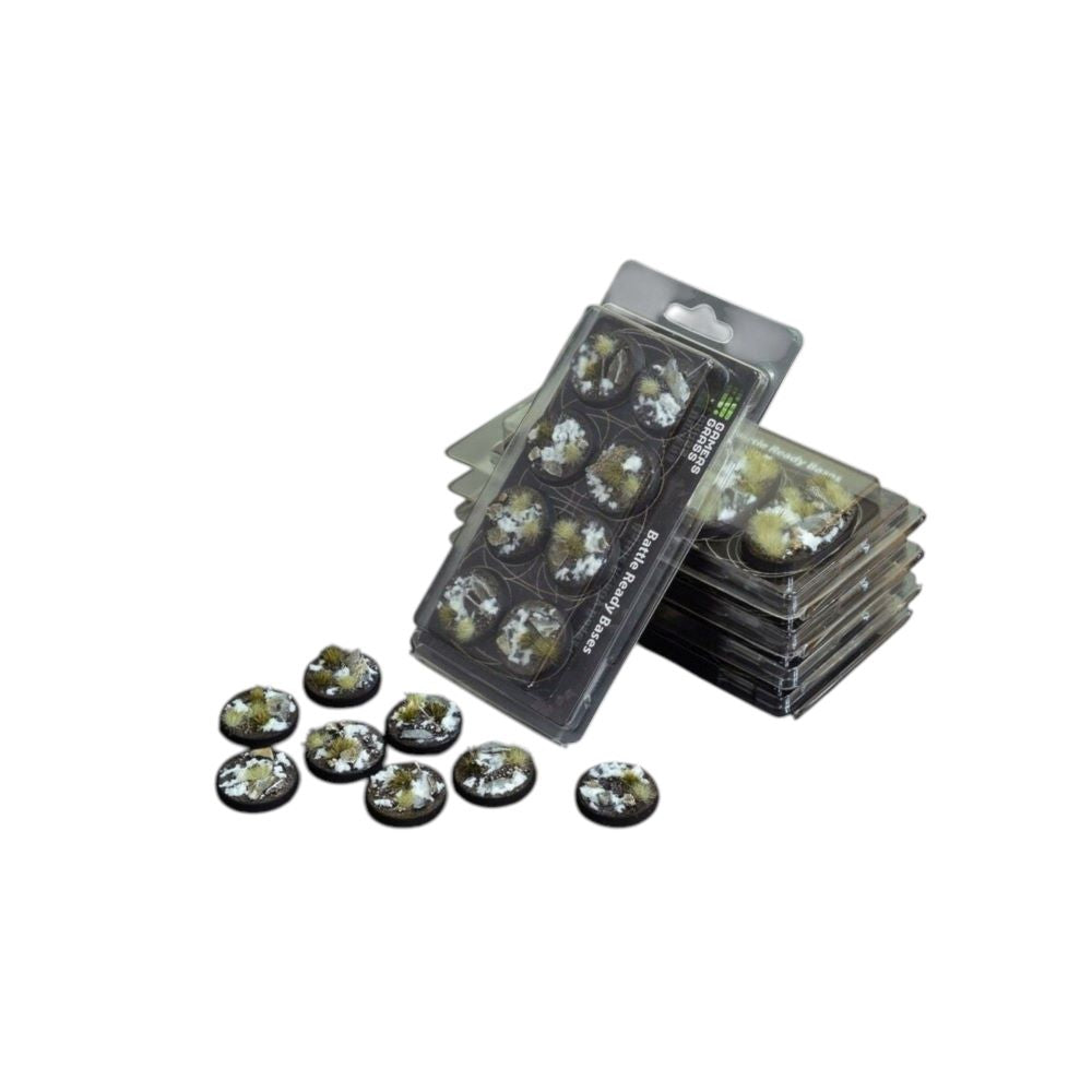 Gamers Grass - Battle Ready Bases - Winter - Round 32mm (x8)