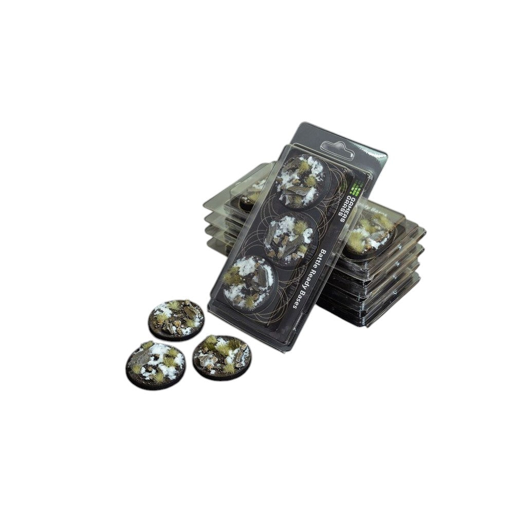 Gamers Grass - Battle Ready Bases - Winter - Round 50mm (x3)