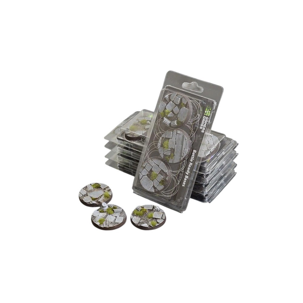 Gamers Grass - Battle Ready Bases - Temple - Round 50mm (x3)
