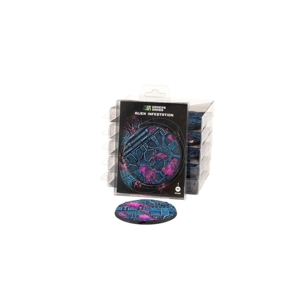 Gamers Grass - Battle Ready Bases - Alien Infestation - Round 90mm (x1)