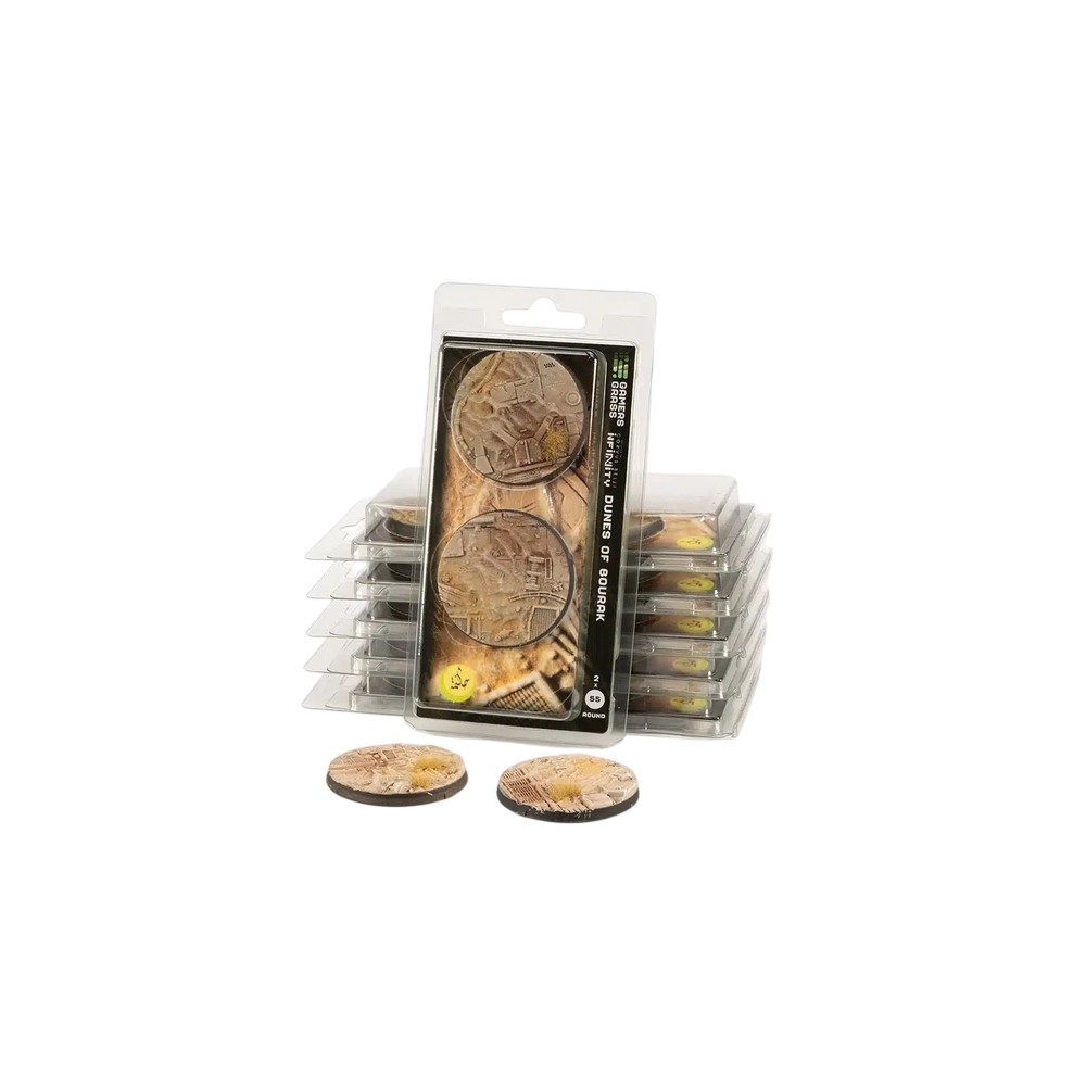 Gamers Grass - Battle Ready Bases - Dunes of Bourak - Round 55mm (2x)