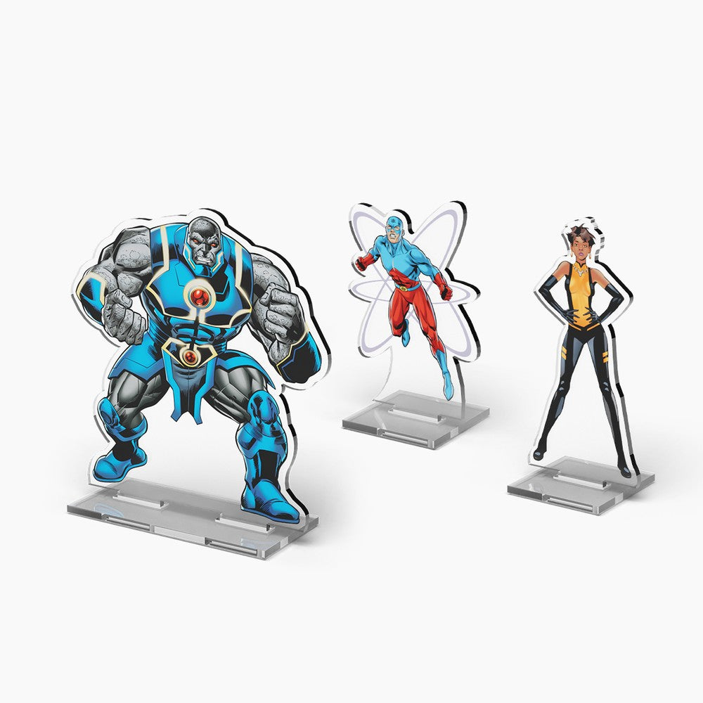 PREORDER U1 Cryptozoic: DC 2DZ Acrylic Standees: Pack 4 (Oversized Darkseid - The Atom - Vixen)