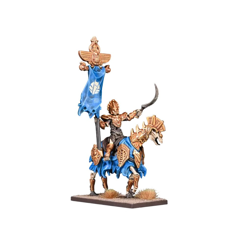 PREORDER MANTIC DIRECT Kings of War -  Emipre of Dust Mounted Standard Bearer