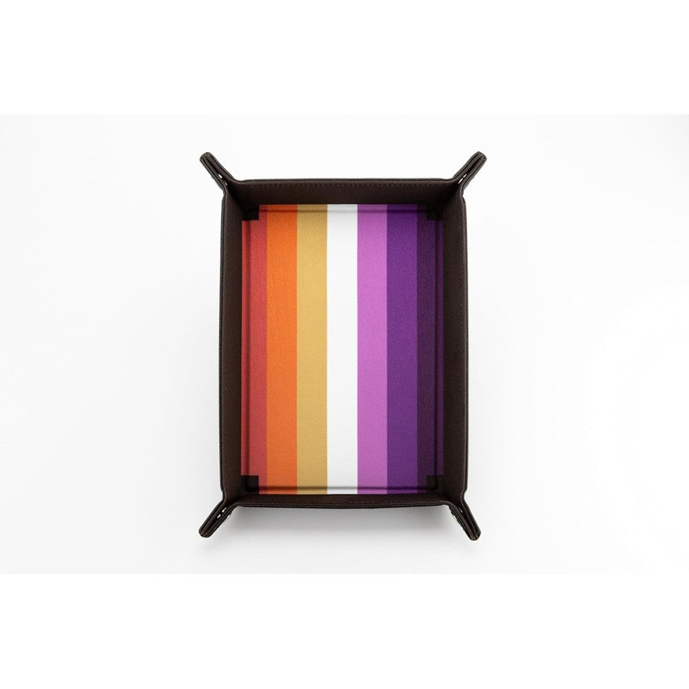 Fanroll: Pride Fold Up Velvet Dice Tray: Lesbian