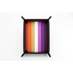 Fanroll: Pride Fold Up Velvet Dice Tray: Lesbian