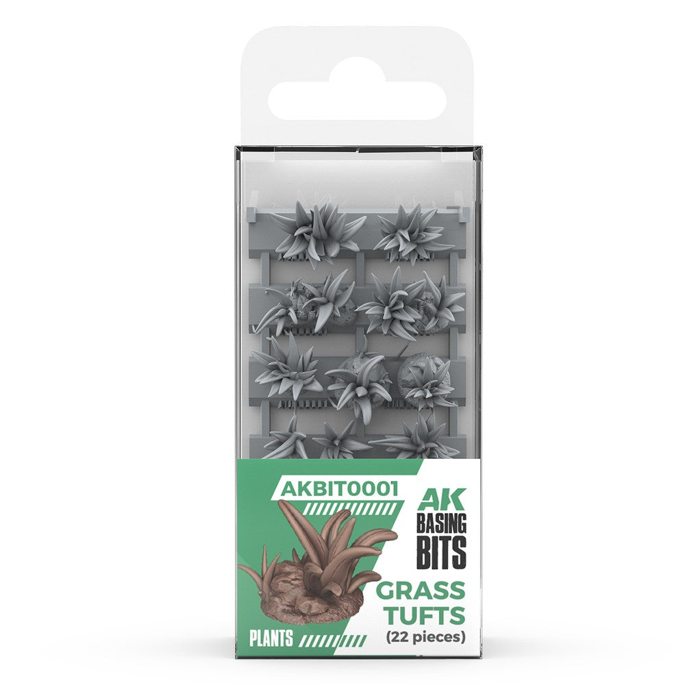 PREORDER AK Interactive - Basing Bits - Grass Tufts - 22 Pieces