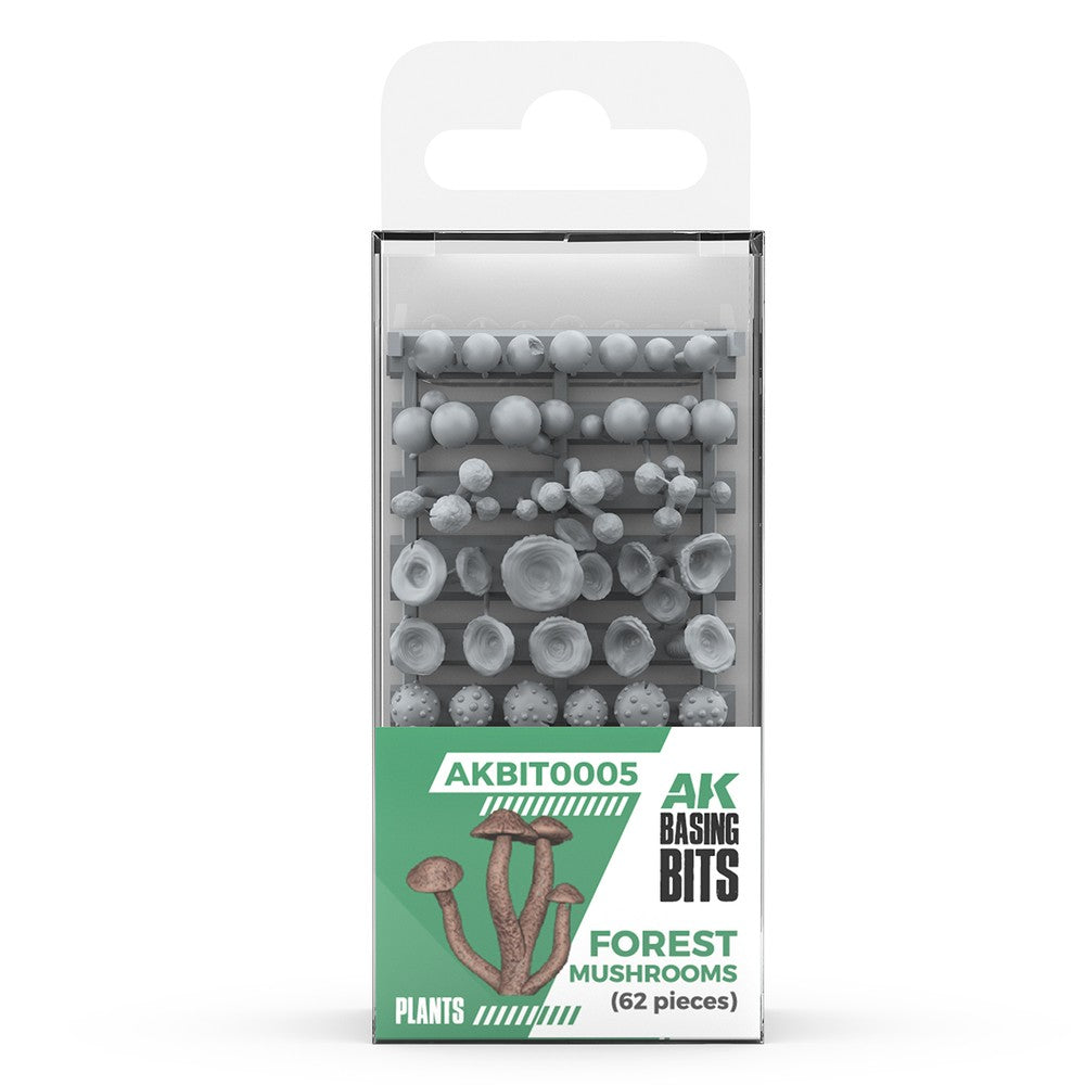PREORDER AK Interactive - Basing Bits - Forest Mushrooms - 63 Pieces