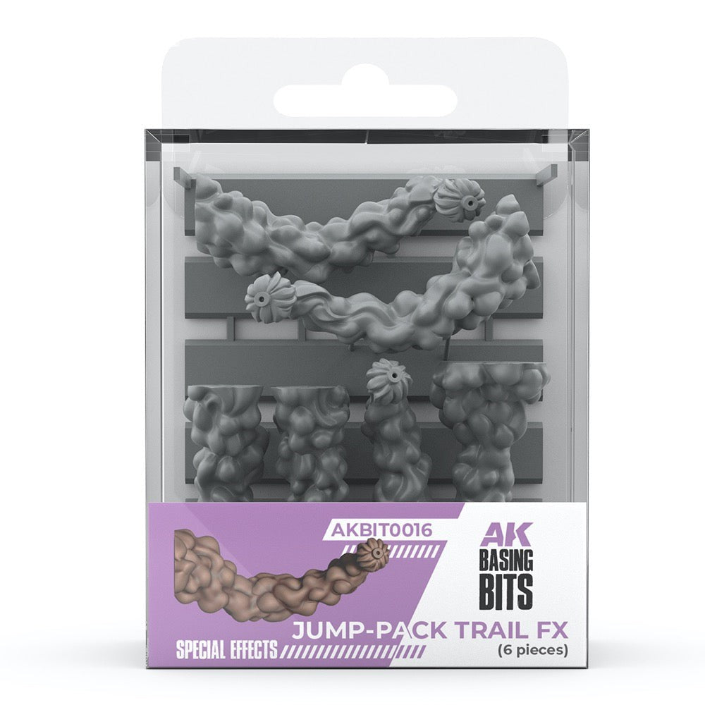 PREORDER AK Interactive - Basing Bits - Jump-Pack Trail Fx - 6 Pieces