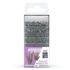PREORDER AK Interactive - Basing Bits - Bullet Impact Fx - 43 Pieces