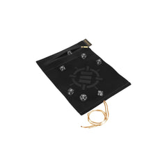 ENHANCE Tabletop Roll on a Scroll Dice Case and 7pc Acrylic Dice Set - Black