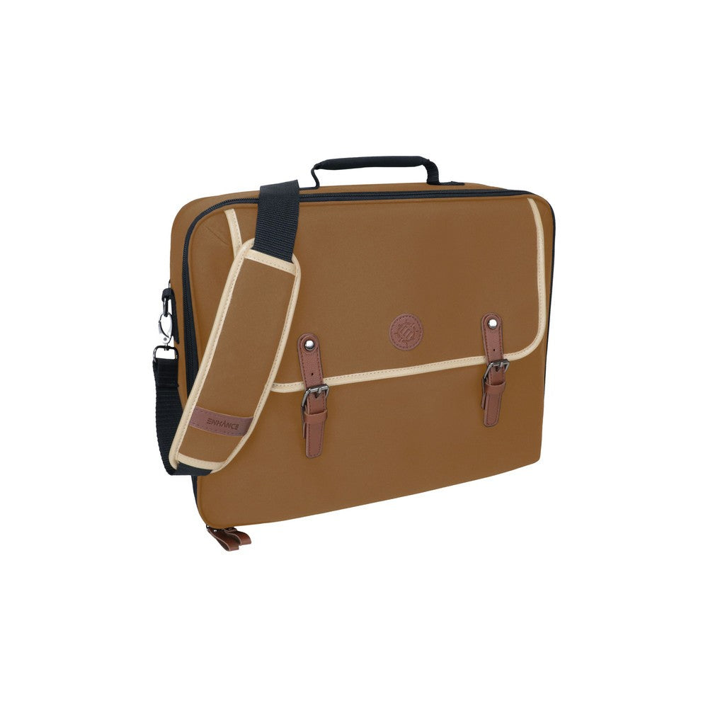 PREORDER ENHANCE Designer Edition TCG Shoulder Bag w/ Customizable Dividers & Accessory Pocket - Tan