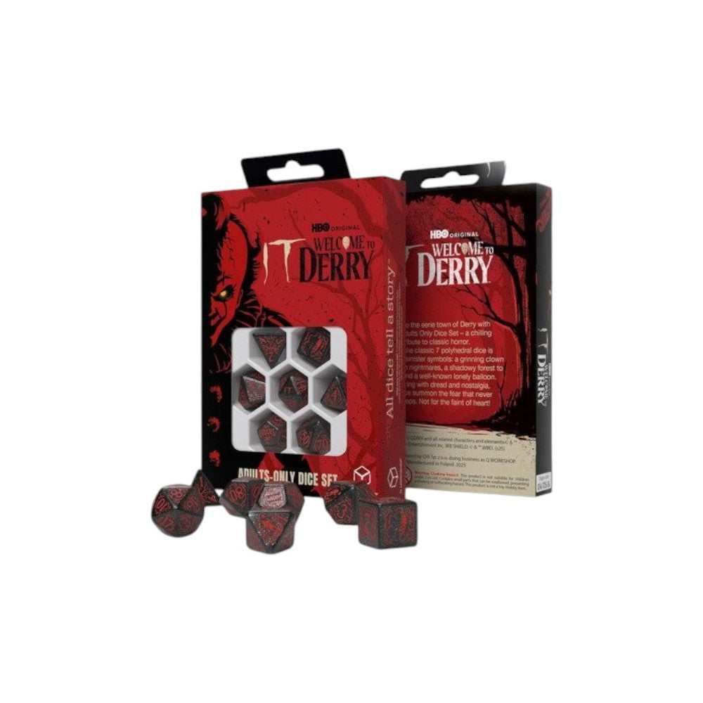 PREORDER Q Workshop - It. Welcome to Derry. Adults-only Dice Set.