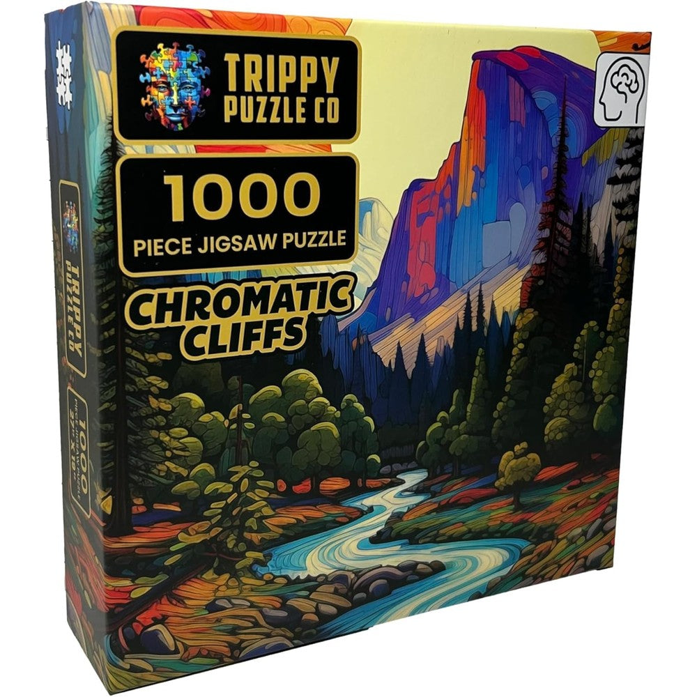 PREORDER Trippy Puzzles - 1000 Piece Jigsaw Chromatic Cliffs