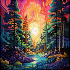 Trippy Puzzles - 300 Pce Wood Jigsaw Trippy Timber