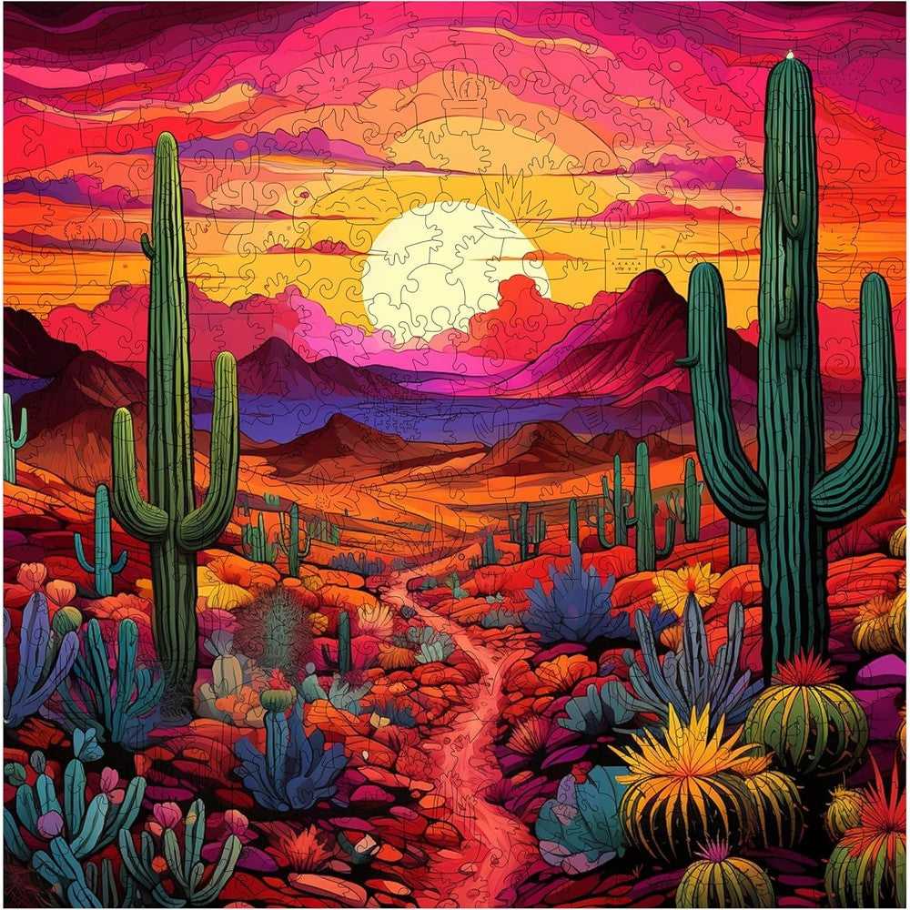 Trippy Puzzles - 300 Pce Wood Jigsaw Desert Daze