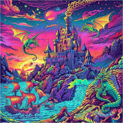 Trippy Puzzles - 300 Pce Wood Jigsaw Dragons Dream