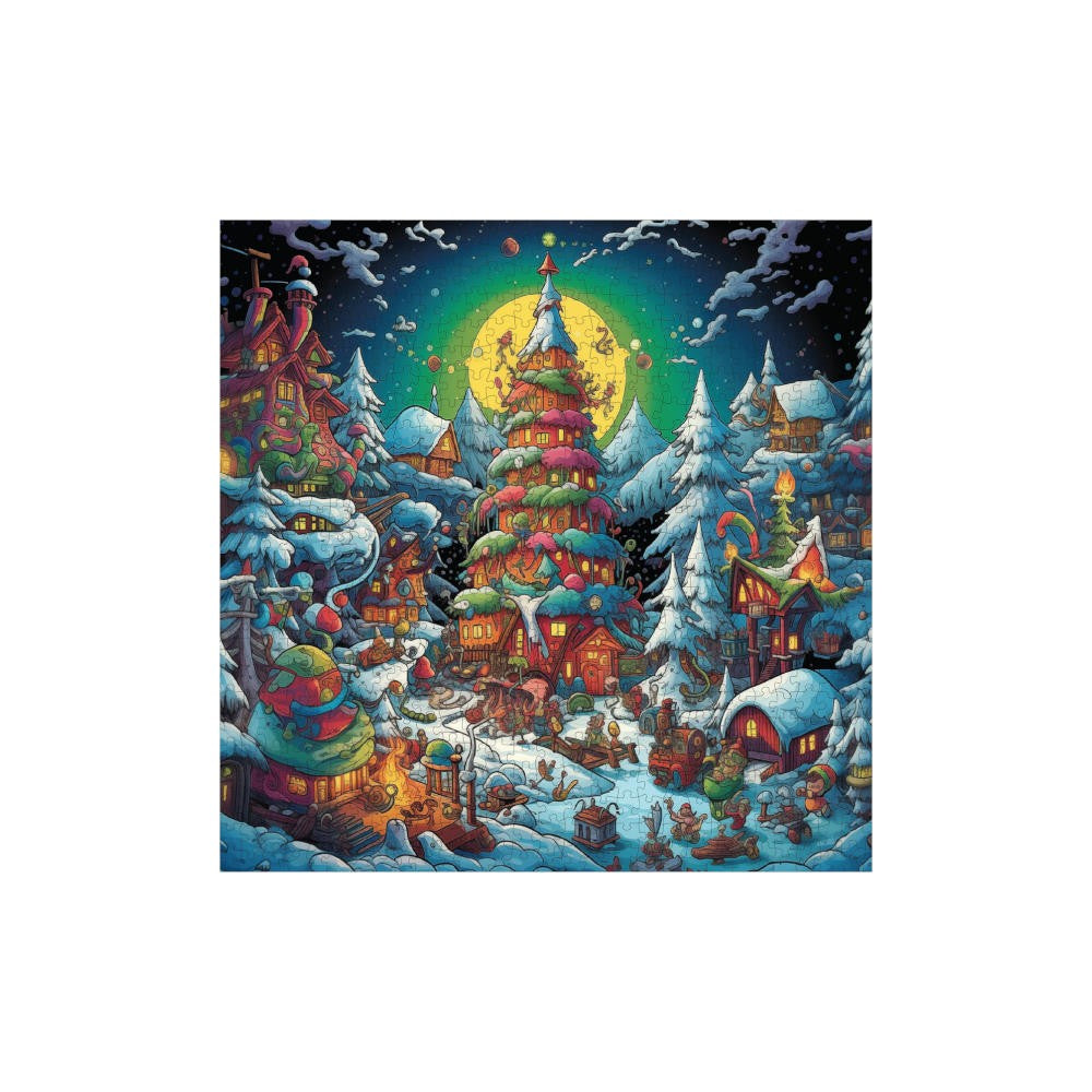 Trippy Puzzles - 300 Pce Wood Jigsaw Snowflake Square
