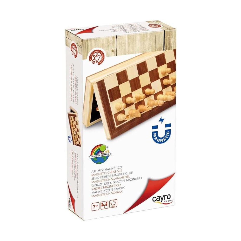 Chess 12 Inch Magnetic Folding Wood