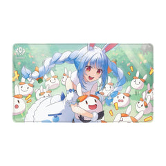 PREORDER Ultra Pro: UP16806 Usada Pekora Stitched Playmat for the hololive OFFICIAL CARD GAME