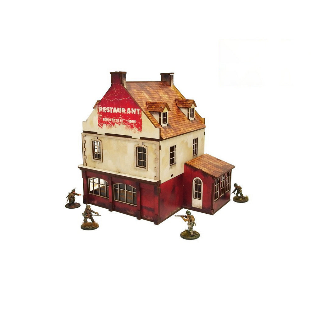 PREORDER Micro Art Studio - WW2 Normandy Restaurant PREPAINTED [28mm/1:56]