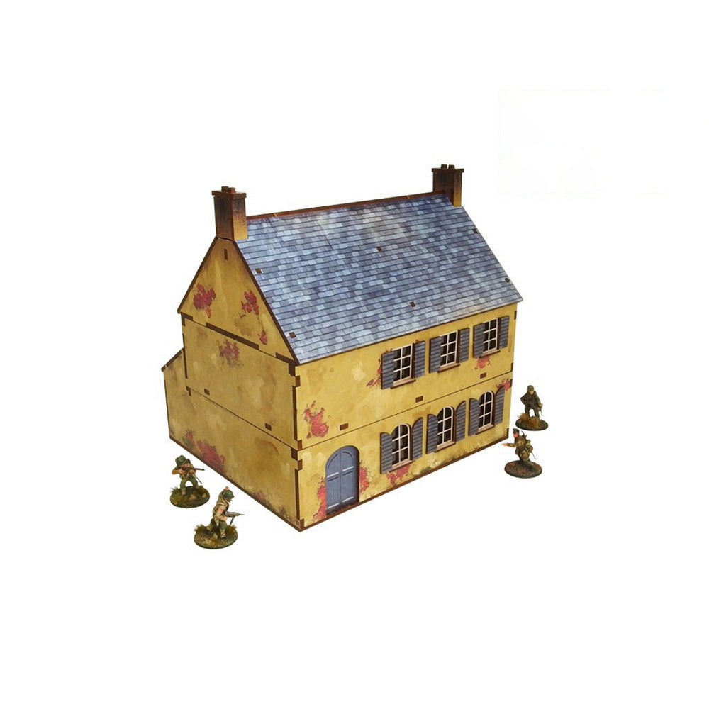 Micro Art Studio - WW2 Normandy Townhouse 2 PREPAINTED [28mm/1:56]