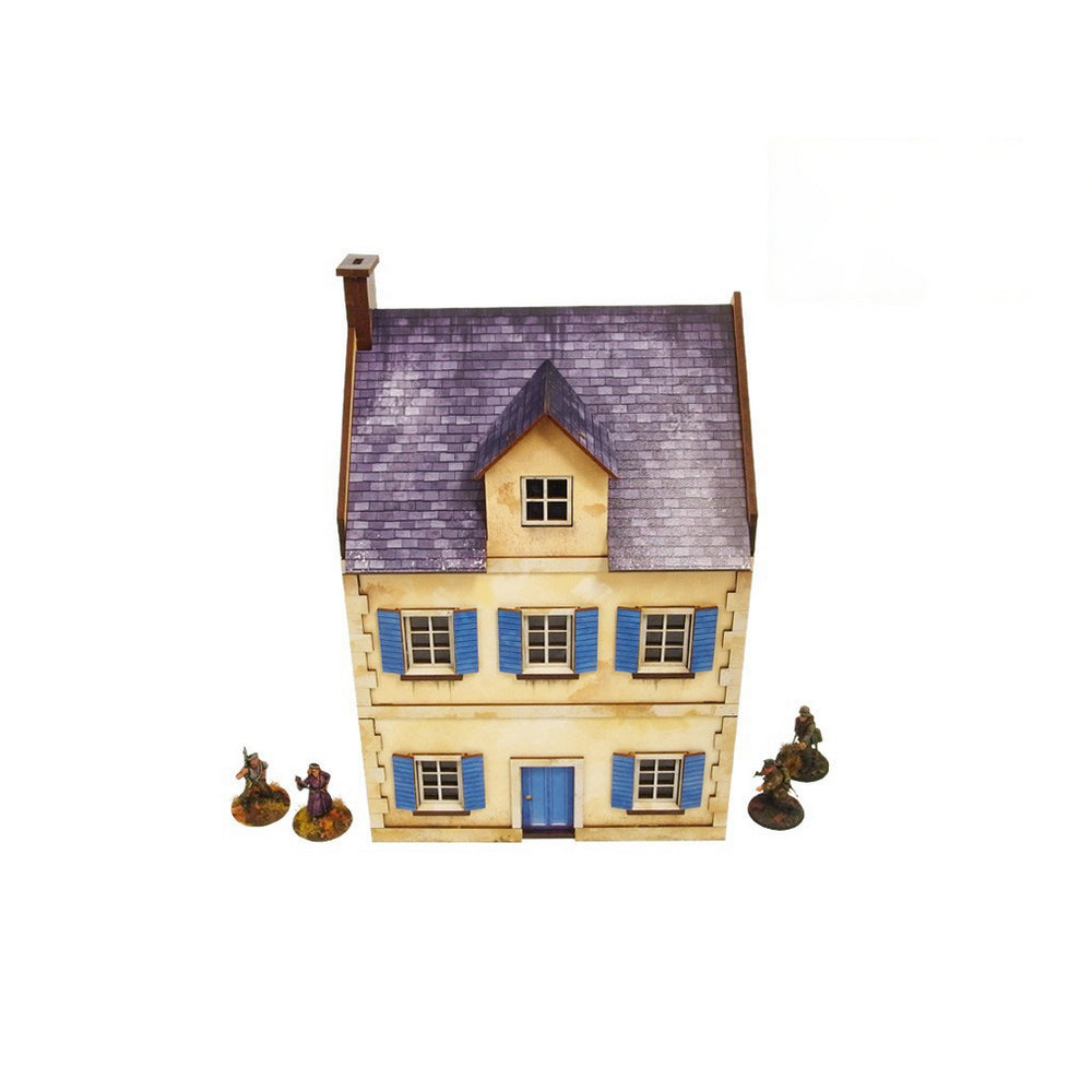 Micro Art Studio - WW2 Normandy Townhouse 3 PREPAINTED [28mm/1:56]