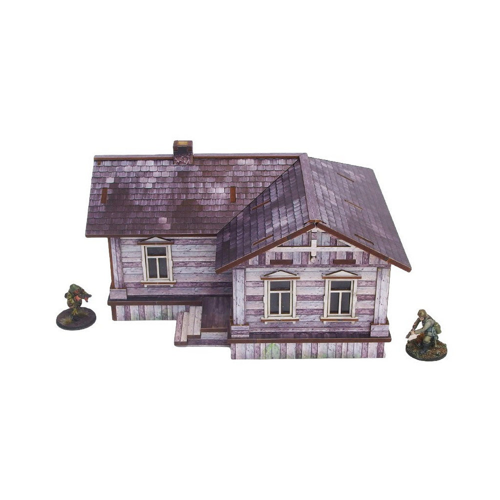 Micro Art Studio - WW2 Ostfront Village Iwans House (1) PREPAINTED [28mm/1:56]