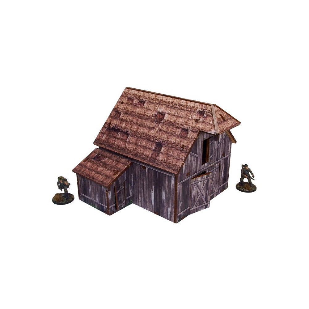Micro Art Studio - WW2 Ostfront Village Barn (1) PREPAINTED [28mm/1:56]
