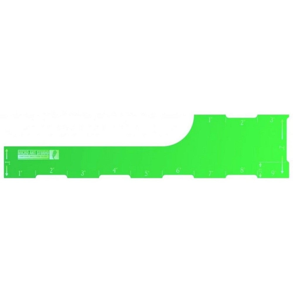 PREORDER Micro Art Studio - Accessories - AoS 9 inch Range Ruler Green