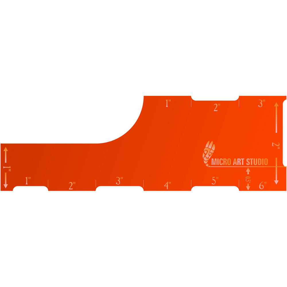 Micro Art Studio - Accessories - Move Template 6 - Orange