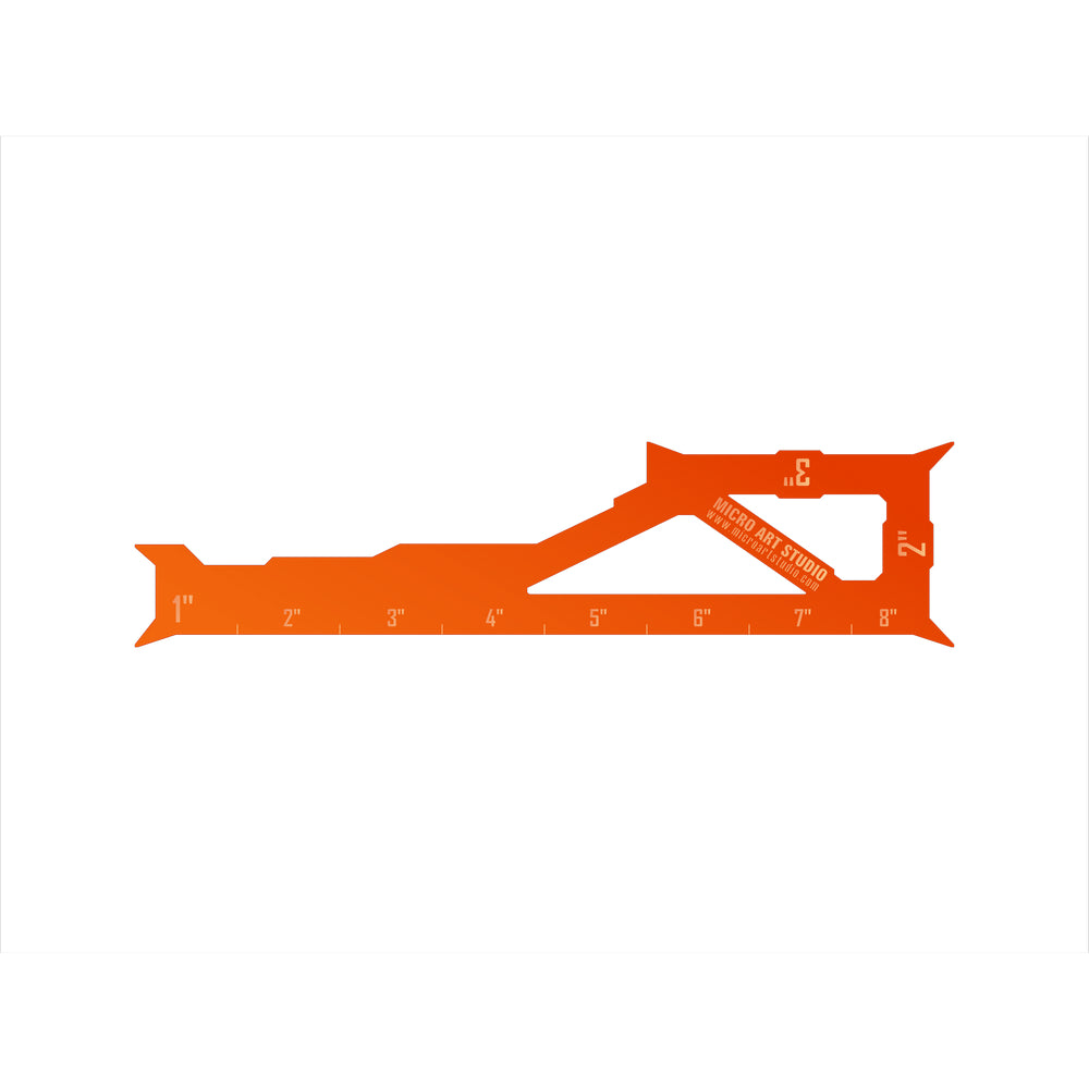 PREORDER Micro Art Studio - Accessories - Gauge 1 2 3 8 Spikey Fluo Orange