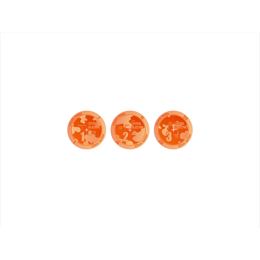 PREORDER Micro Art Studio - Accessories - Objective Critical Markers 40mm 1-3 KT Fluo Orange